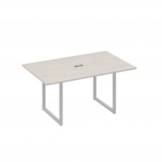 Стол 160 каркас QUATTRO для переговоров дуб / металлокаркас серый А4 С4 121 ДШ