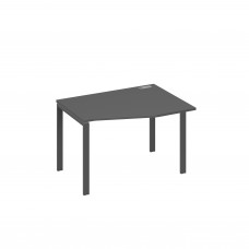 Стол правый "Техно" эргономичный на металлокаркасе UNO антрацит премиум / металлокаркас антрацит А4 А1 062 АР
