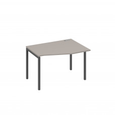Стол эргономичный металлокаркас DUE правый "Техно" мокко премиум / металлокаркас антрацит А4 А2 062 МП