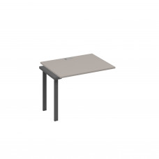Секция 100 стола рабочей станции с каркасом UNO мокко премиум / металлокаркас антрацит А4 А1 022-1 МП