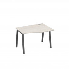 Стол правый "Техно" эргономичный на металлокаркасе TRE дуб / металлокаркас антрацит А4 А3 062 ДШ