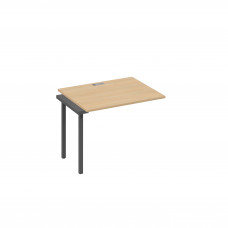 Секция стола рабочей станции каркас DUE натуральный дуб / металлокаркас антрацит А4 А2 022-1 НД