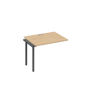 Секция стола рабочей станции каркас DUE натуральный дуб / металлокаркас антрацит А4 А2 022-1 НД