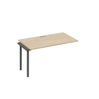 Секция рабочей станции 140 на каркасе QUATTRO дуб скандинавский / металлокаркас антрацит А4 А4 024-1 ДК