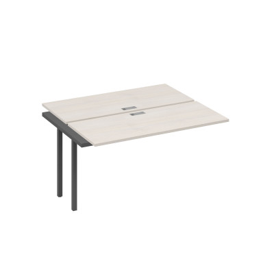 Секция рабочей станции на каркасе DUE (2х140) дуб / металлокаркас антрацит А4 А2 171-1 ДШ