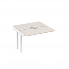 Секция станции на металлокаркасе UNO 2х120 дуб / металлокаркас белый А4 Б1 170-1 ДШ