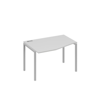 Стол "Техно" левый на металлокаркасе DUE эргономичный серый / металлокаркас серый А4 С2 061 СЕ