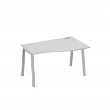 Стол "Техно" на металлокаркасе TRE эргономичный правый серый / металлокаркас серый А4 С3 064 СЕ