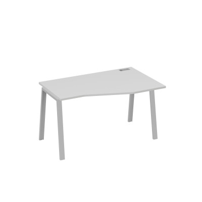 Стол "Техно" на металлокаркасе TRE эргономичный правый серый / металлокаркас серый А4 С3 064 СЕ