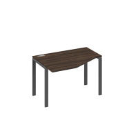 Стол "Техно" эргономичный левый на металлокаркасе UNO дуб ристретто/ металлокаркас антрацит А4 А1 051 ДР