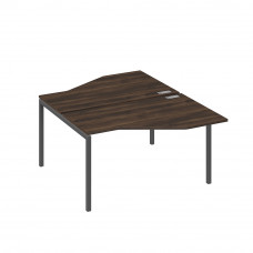 Рабочая станция (2х140) со столами Техно каркас DUE дуб ристретто/ металлокаркас антрацит А4 А2 187 ДР