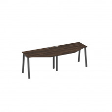 Рабочая станция столы (2х120) Техно каркас TRE дуб ристретто/ металлокаркас антрацит А4 А3 051-2 ДР