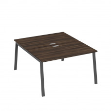 Рабочая станция каркас TRE 2х140 офисная дуб ристретто/ металлокаркас антрацит А4 А3 177 ДР