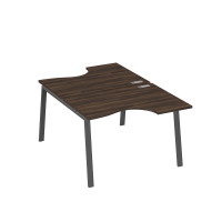 Рабочая станция со столами (2х120) каркас TRE дуб ристретто/ металлокаркас антрацит А4 А3 183 ДР