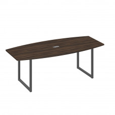 Переговорный стол 220 на каркасе QUATTRO дуб ристретто/ металлокаркас антрацит А4 А4 114 ДР