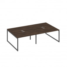 Рабочая станция на металлокаркасе QUATTRO (4х140) дуб ристретто/ металлокаркас антрацит А4 А4 177-2 ДР
