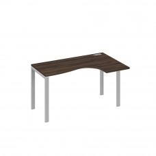 Стол правый "Классика" эргономичный на металлокаркасе UNO дуб ристретто/ металлокаркас серый А4 С1 034 ДР