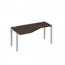 Стол левый "Техно" эргономичный на металлокаркасе UNO дуб ристретто/ металлокаркас серый А4 С1 055 ДР