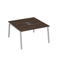 Рабочая станция на металлокаркасе TRE (2х140) дуб ристретто/ металлокаркас серый А4 С3 174 ДР
