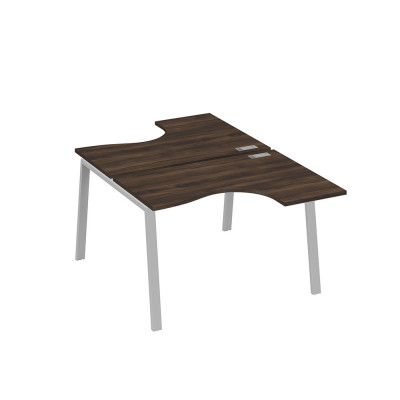 Рабочая станция каркас TRE столы Классика (2х120) дуб ристретто/ металлокаркас серый А4 С3 180 ДР