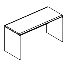 Стол письменный на каркасе ДСП (2 скоса) мокко премиум / мокко премиум МР МП 002.01 МП