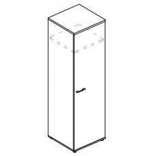 Шкаф для одежды глубокий узкий (топ ДСП) вяз либерти / мокко премиум МР 9412 ВЛ/МП/МП