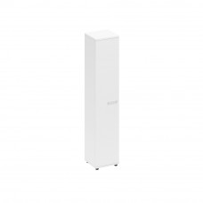 Шкаф для документов узкий закрытый белый премиум А1 9472 БП