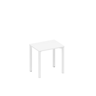 Стол письменный на металлокаркасе белый премиум / белый гладкий А1 БГ 001.1 БП