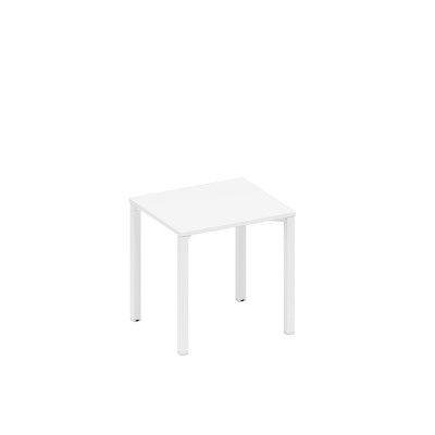 Стол письменный на металлокаркасе белый премиум / белый гладкий А1 БГ 011.1 БП