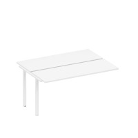 Секция стола рабочей станции на металлокаркасе белый премиум / белый гладкий А1 БГ 172.1-1 БП