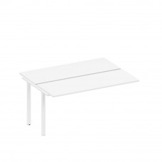 Секция стола рабочей станции на металлокаркасе белый премиум / белый гладкий А1 БГ 172.1-1 БП