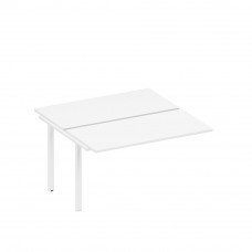 Секция стола рабочей станции на металлокаркасе белый премиум / белый гладкий А1 БГ 174.1-1 БП