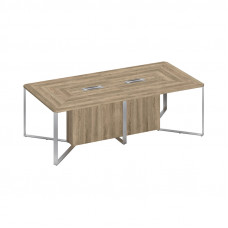 Стол для переговоров составной 2-секционный дуб гладстоун светлый / дуб гладстоун светлый / дуб гладстоун светлый СП 104 ДС ДС ДС ХР