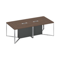 Стол для переговоров составной 2-секционный дуб гладстоун / дуб гладстоун / антрацит СП 104 ДГ ДГ АР ХР