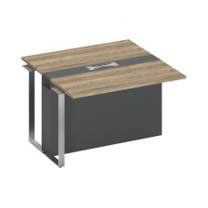 Секция стола для переговоров промежуточная дуб гладстоун светлый / антрацит / антрацит СП 110 ДС АР АР ХР