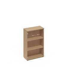 Шкаф средний со стеклом натуральный дуб А4 9366 НД