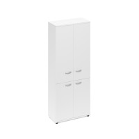 Шкаф для документов закрытый 4-х дверный белый премиум А4 9373 БП