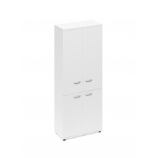 Шкаф для документов закрытый 4-х дверный белый премиум А4 9373 БП