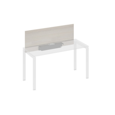 Экран настольный фронтальный для стола 140 с кабель-каналом дуб / металлокаркас антрацит А4 А 832 ДШ