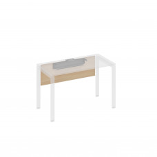 Экран стола 120 с кабель-каналом натуральный дуб / металлокаркас антрацит А4 А 841 НД