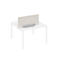 Экран настольный фронтальный для стола 120 с двумя кабель-каналами дуб / металлокаркас антрацит А4 А 846 ДШ