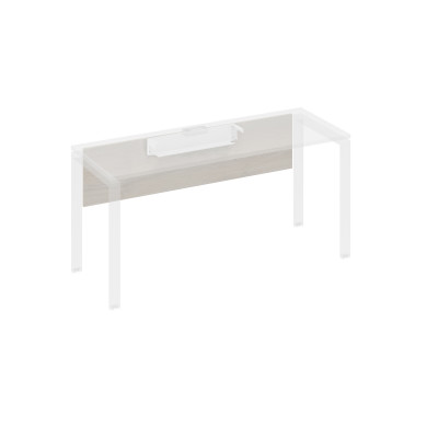 Экран стола 180 с кабель-каналом дуб / металлокаркас белый А4 Б 844 ДШ