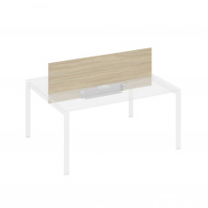 Экран настольный фронтальный для стола 160 с двумя кабель-каналами дуб скандинавский / металлокаркас серый А4 С 848 ДК