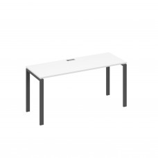Стол письменный на металлокаркасе UNO белый премиум / металлокаркас антрацит А4 А1 005 БП