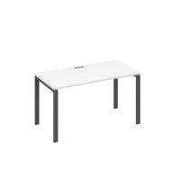 Стол письменный на металлокаркасе UNO белый премиум / металлокаркас антрацит А4 А1 014 БП