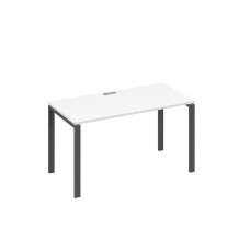 Стол письменный на металлокаркасе UNO белый премиум / металлокаркас антрацит А4 А1 014 БП