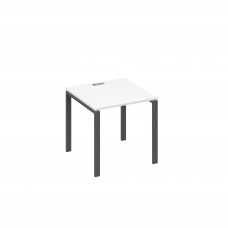 Стол письменный на металлокаркасе UNO белый премиум / металлокаркас антрацит А4 А1 021 БП