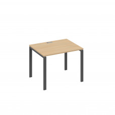 Стол письменный на металлокаркасе UNO натуральный дуб / металлокаркас антрацит А4 А1 022 НД