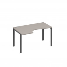 Стол "Классика" левый на металлокаркасе UNO эргономичный мокко премиум / металлокаркас антрацит А4 А1 043 МП