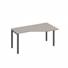 Стол "Техно" на металлокаркасе UNO эргономичный правый мокко премиум / металлокаркас антрацит А4 А1 056 МП